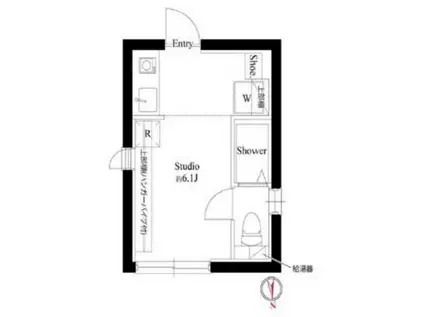 ラウム神楽坂(ワンルーム/4階)の間取り写真