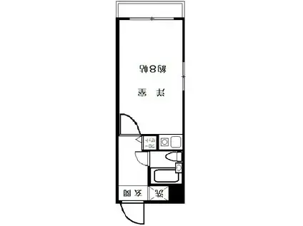 ライオンズマンション西台(ワンルーム/2階)の間取り写真