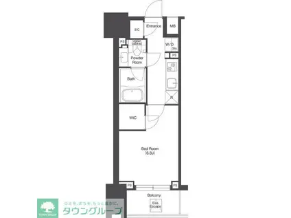 コンフォリア東陽町(1K/8階)の間取り写真