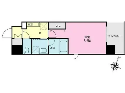 URBAN LINK大森海岸(1K/5階)の間取り写真