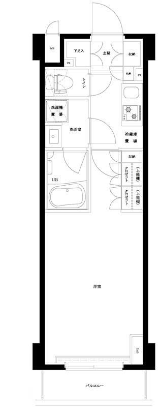 ルーブル大島参番館(1K/6階)の間取り写真