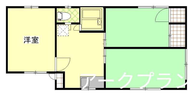 島津ハイツ(3DK/2階)の間取り写真