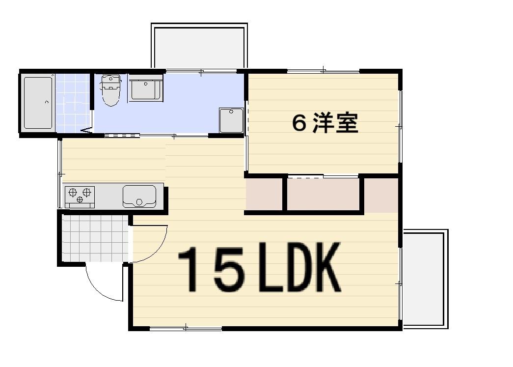ファーマランド F2(1LDK/3階)の間取り写真