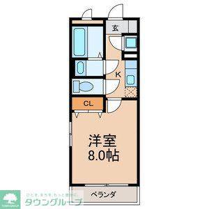 グランメゾン志津(1K/4階)の間取り写真