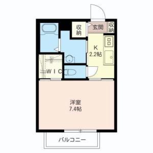 ハイマート・キビ(1K/1階)の間取り写真