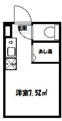 アーバンプレイス東高円寺V(ワンルーム/1階)の間取り写真