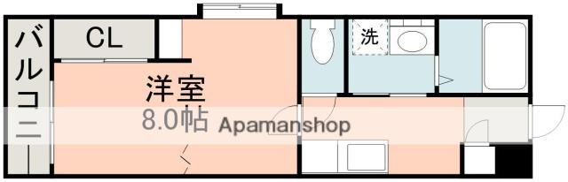 プレステージ吉野(1K/2階)の間取り写真