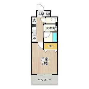 CITY SPIRE 名駅前(1K/10階)の間取り写真