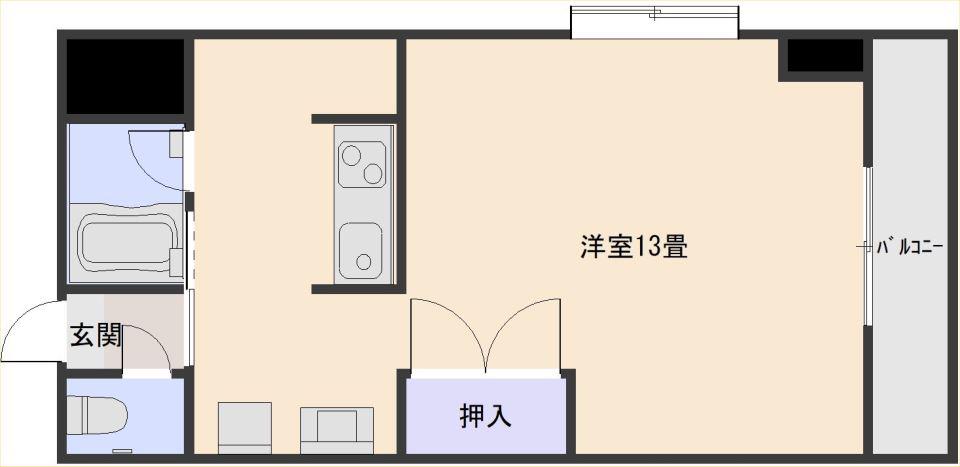 ライフイン慈眼寺(ワンルーム/2階)の間取り写真