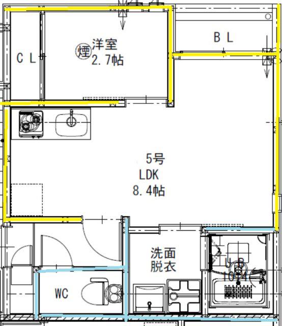 G-SMART光の森(1LDK/1階)の間取り写真