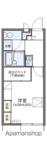 レオパレス宮崎(1K/1階)の間取り写真