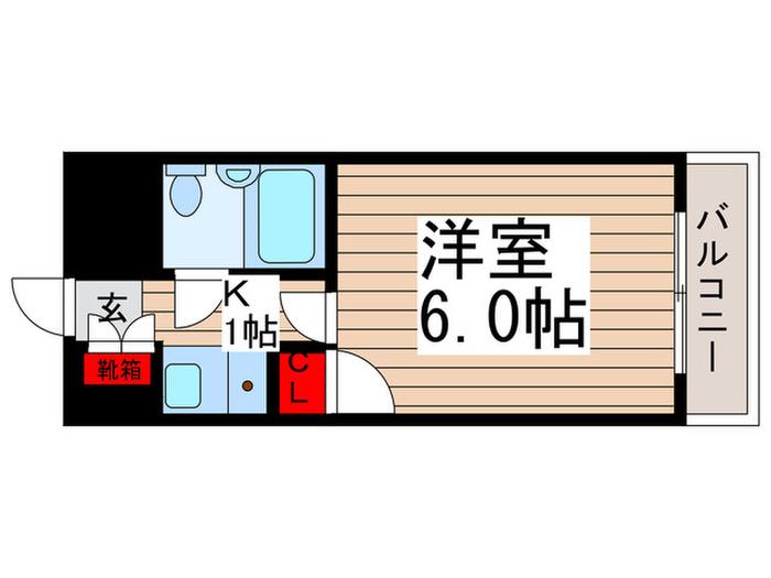 アネックス西葛西(1K/2階)の間取り写真
