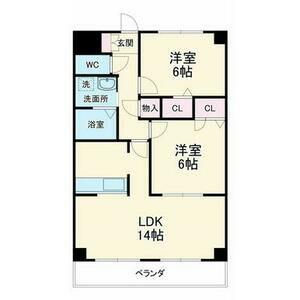 マノワール八事(2LDK/6階)の間取り写真