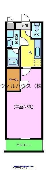 フジパレス北清水町 Ⅱ番館(1K/1階)の間取り写真