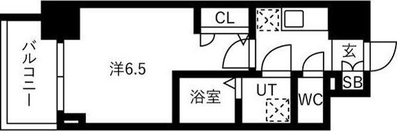 IW RESIDENCE大阪CREST TAPP(1K/3階)の間取り写真