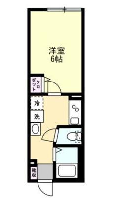 アース長津田(1K/2階)の間取り写真