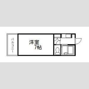アップルマンション(1K/2階)の間取り写真