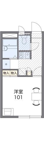 レオパレスブロッサム(1K/2階)の間取り写真