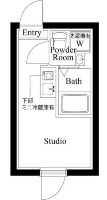 HJ PLACE 中野(ワンルーム/1階)の間取り写真