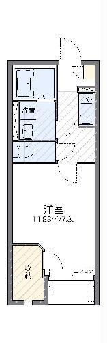 レオネクストWIN BOOM(1K/2階)の間取り写真