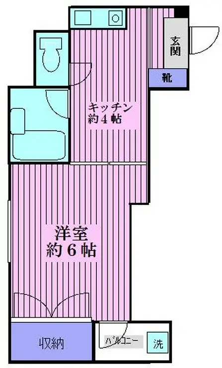 コーポ野々村 4階階 間取り