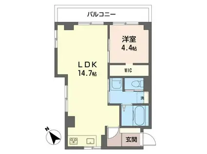 田中マンション(2DK/1階)の間取り写真