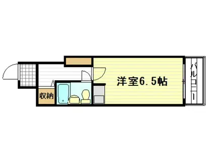 ライオンズステーションプラザ広島(ワンルーム/8階)の間取り写真