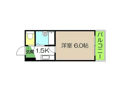 セブンシーズ入明アネックス(1K/3階)の間取り写真