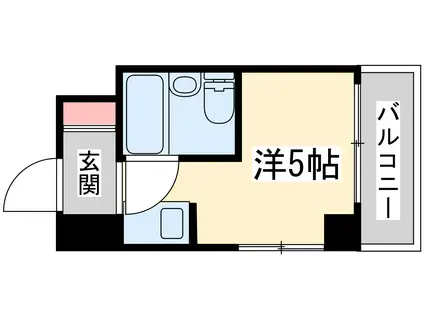 メゾンドリュウ澄(ワンルーム/5階)の間取り写真