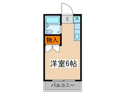 NS・COURT(ワンルーム/2階)の間取り写真