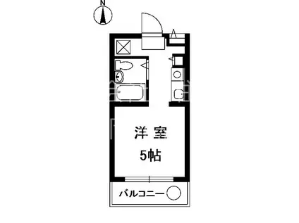 カサベラ岡本(ワンルーム/2階)の間取り写真