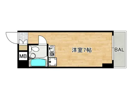 レバンガAP新大阪イースト(ワンルーム/3階)の間取り写真