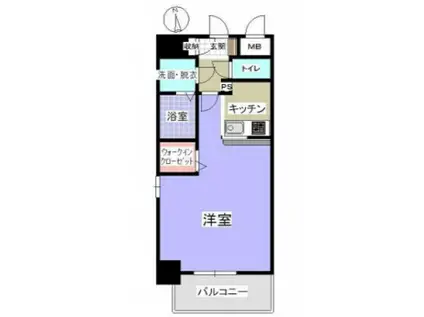 DAIYA KOMACHI-BLD(ワンルーム/5階)の間取り写真