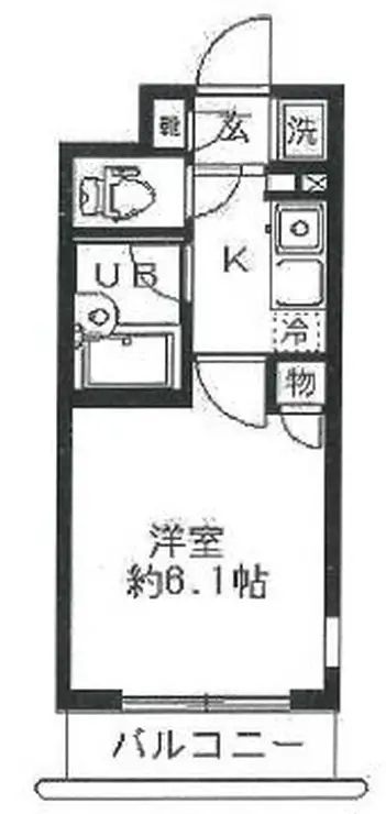 アヴァンツァーレ高輪 5階階 間取り