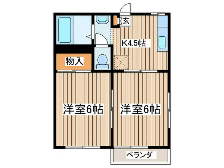 ベルテ東海岸 2階階 間取り
