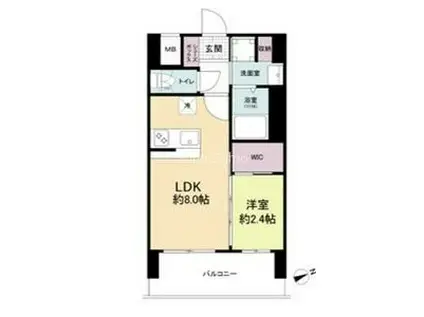 セレニテ難波ミラク壱番館(1LDK/10階)の間取り写真