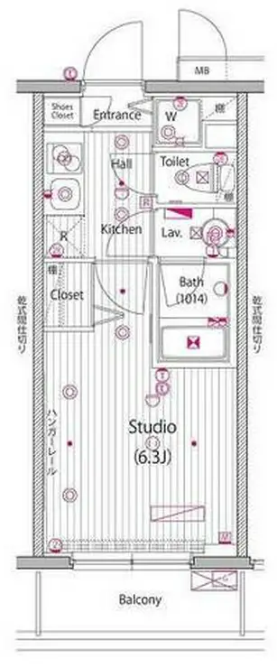 グランド・ガーラ桜木町駅前 10階階 間取り