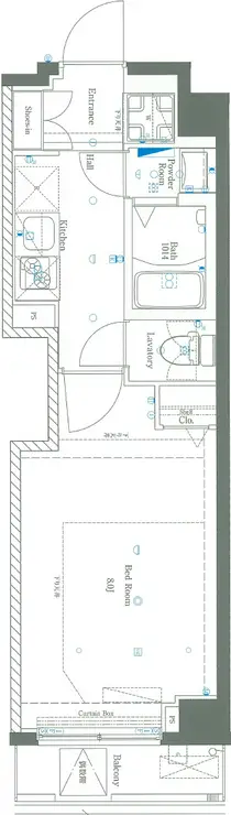 AZEST中板橋 2階階 間取り