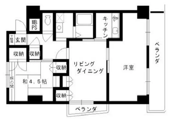 ピュアシティ子安通 1階階 間取り