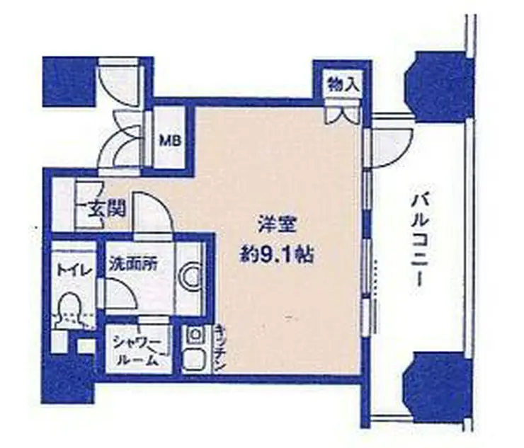 ルネ新宿御苑タワー 4階階 間取り