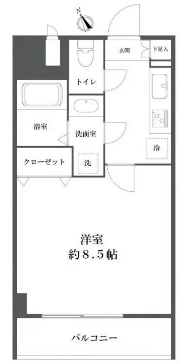 エルフラット田町 8階階 間取り