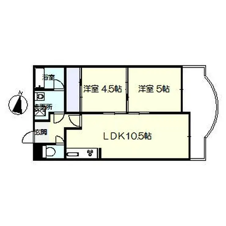 ロイヤルレジデンス 1階階 間取り