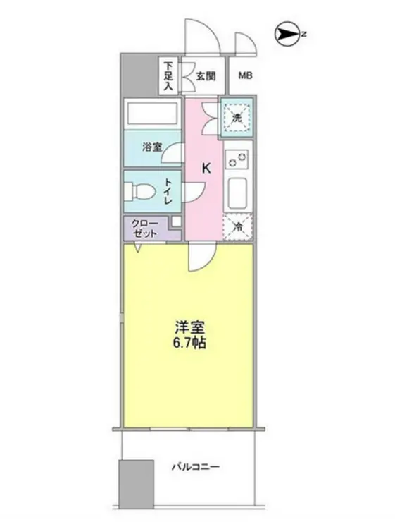 プロスペクトグラーサ広尾 7階階 間取り