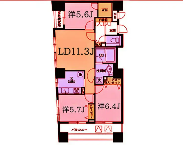 ドゥーエ横浜駅前 10階階 間取り