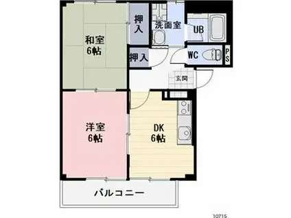 SURPLUS JUVE(2DK/1階)の間取り写真