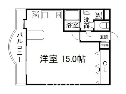 ラ・パルフェド・ルミナス(ワンルーム/4階)の間取り写真