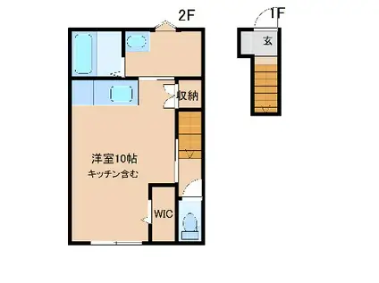 INTEGRAL BRUGGE(ワンルーム/1階)の間取り写真