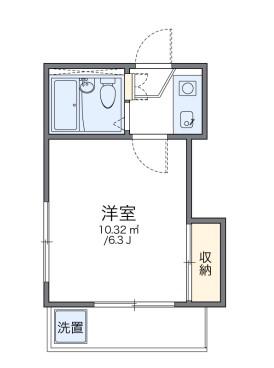 レオパレス新伊丹第2(1K/2階)の間取り写真