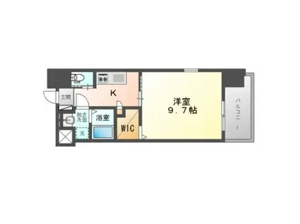 フォレストグレイス守口駅前II(1K/5階)の間取り写真