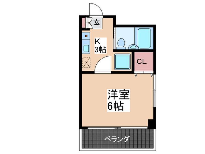 COMFORT AKEBONO(1K/4階)の間取り写真
